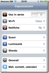 Screenshot Iphone Impostazioni Screenshot Iphone Impostazioni