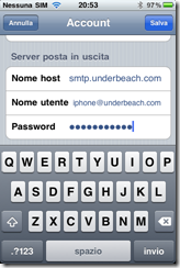 Screenshot iPhone Posta in uscita Screenshot iPhone Posta in uscita